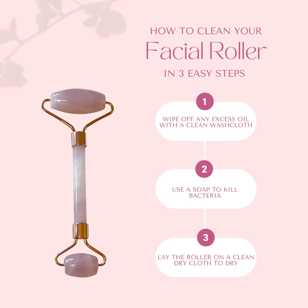 Rose Quartz face Roller