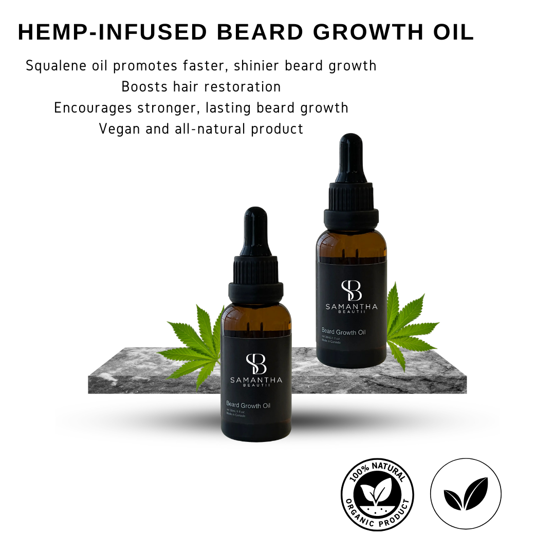 Hemp Infused Beard Growth Oil - Unscented