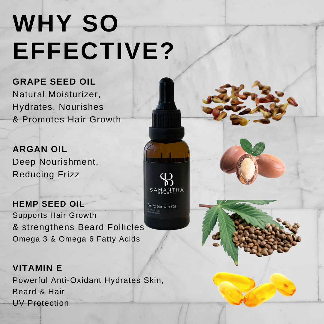 Hemp Infused Beard Growth Oil - Unscented